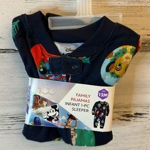 Disney 100 Christmas Pajamas Size 12 Months NEW